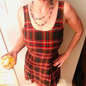 1990s plaid dress